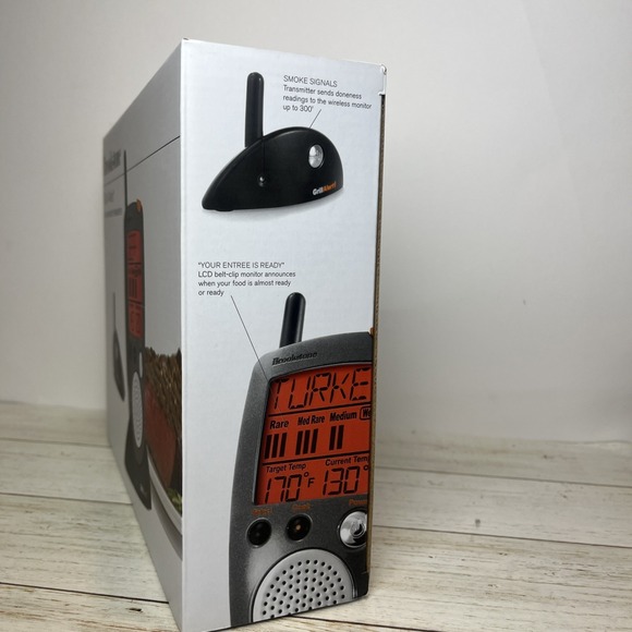 Brookstone Grill Alert Talking Remote Meat Thermometer Brand New - Picture 3 of 6